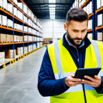 **

"A professional logistics manager, fully clothed in appropriate attire, standing in a modern warehouse, reviewing inventory on a tablet, professional environment, safe for work, perfect anatomy, natural pose, well-formed hands, proper finger count, family-friendly."

**