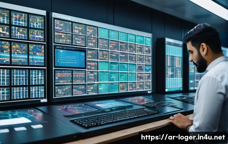 물류관리사 자격증과 관련된 필수 기술 - A modern logistics control room in a bustling Middle Eastern warehouse, featuring a diverse team of ...